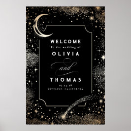 Poster Sinal de Boas-vindas do Sky Celestial Night