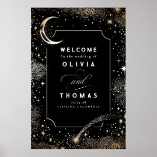 Poster Sinal de Boas-vindas do Sky Celestial Night
