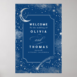 Poster Sinal de Boas-vindas do Sky Celestial Night