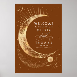 Poster Sinal de Boas-vindas do Sky Celestial Night