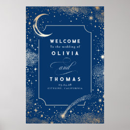 Poster Sinal de Boas-vindas do Sky Celestial Night