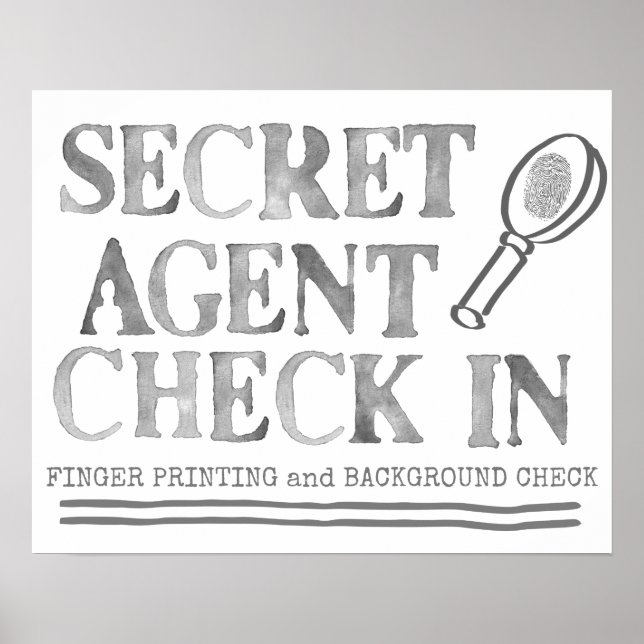 Póster Sinal de boas-vindas do Spy Party (Frente)