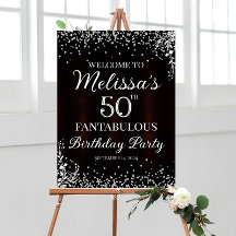 Sinal de boas-vindas festa de aniversário com diam