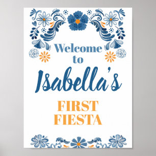 Poster Sinal de boas-vindas floral da festa