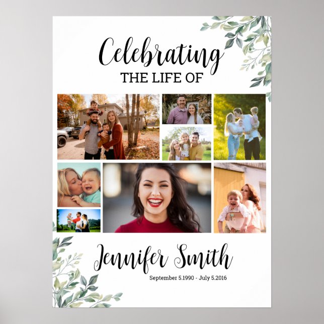 Poster Sinal de boas-vindas funerário Modelo (Frente)