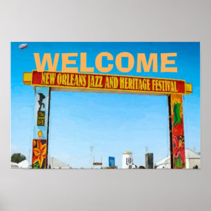 Poster Sinal de Boas-vindas, Jazz Music,