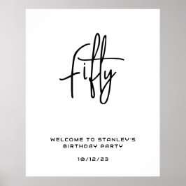 Poster Sinal de Boas-vindas Mínimo dos Brancos 5