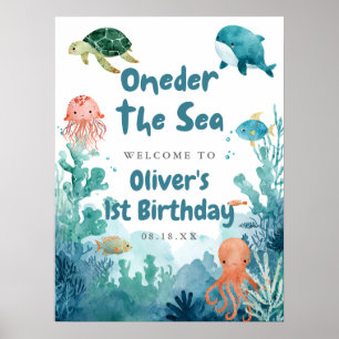 Poster Sinal de boas-vindas Oneder the Sea 1º Aniversário