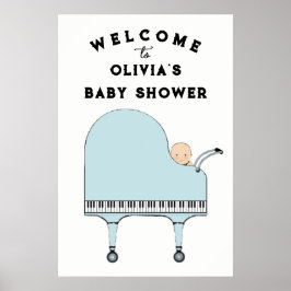 Poster Sinal de Boas-Vindas para Chá de Bebê