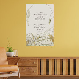 Poster Sinal de Boas-Vindas para Chá de Bebê do Saltamont