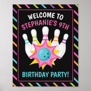 Poster Sinal de Boas-Vindas para Festa de Aniversário de