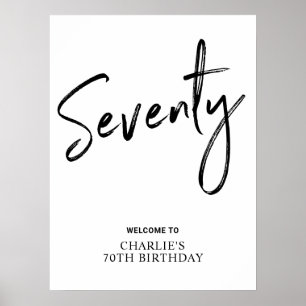 Poster Sinal de Boas-Vindas para Festa de Aniversário de