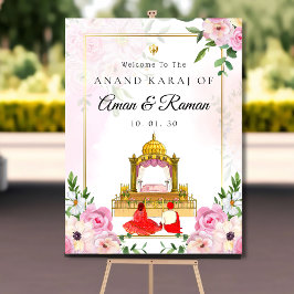 Poster Sinal de boas-vindas Rosa Anand Karaj