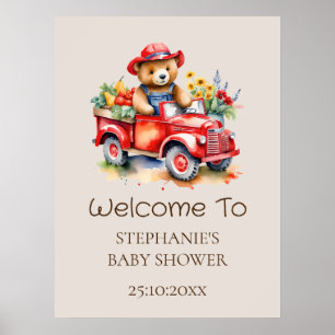 Poster Sinal de boas-vindas Teddy Bastante Cultivado Loca
