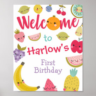 Poster Sinal de boas-vindas Tuttifrutti