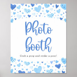 Poster Sinal de Booth Fotografia do Namorados de Corações