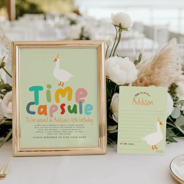 Póster Sinal de Cápsula 1º Aniversário do Bobo (Criador carregado)