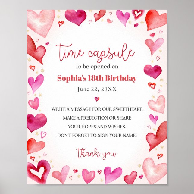 Poster Sinal de Cápsula do Horário de Aconselhamento da Q (Frente)