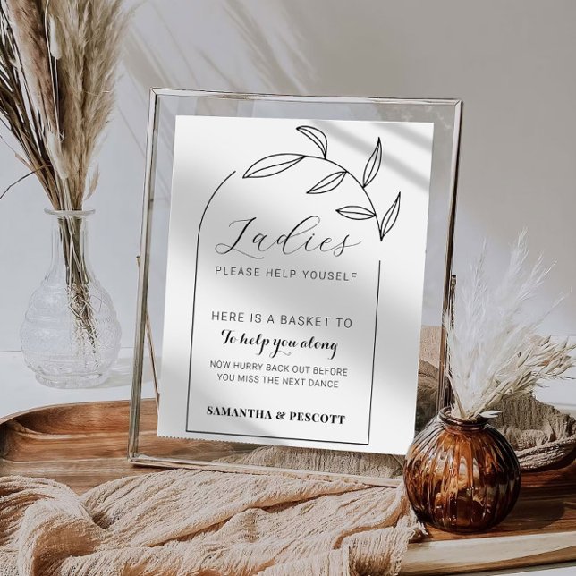 Poster Sinal de casa de banho do Arch Moderno (Criador carregado)