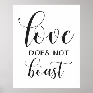 Póster Sinal de Casamento - 1 Corinthians 13 - Sinal de A