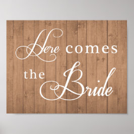 Póster Sinal de casamento - Aí vem a Noiva