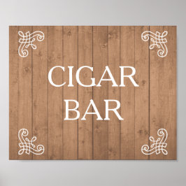Poster Sinal de casamento - bar de cigarro ou seu próprio