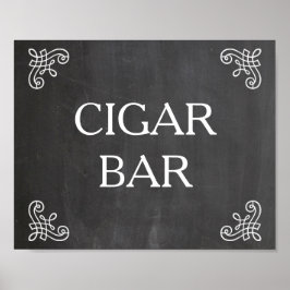 Poster Sinal de casamento - bar de cigarro ou seu próprio