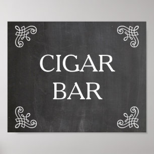 Poster Sinal de casamento - bar de cigarro ou seu próprio