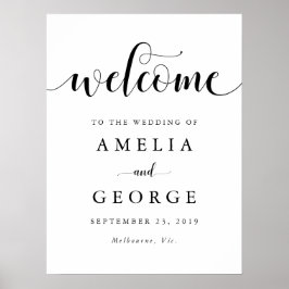 Poster Sinal de casamento bem-vindo