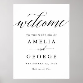 Poster Sinal de casamento bem-vindo
