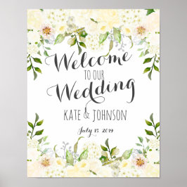 Póster Sinal de casamento, boas-vindas, chuveiro, pôster,