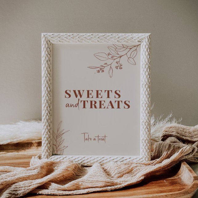Poster Sinal de Casamento Boho de Sweets and Treats (Criador carregado)