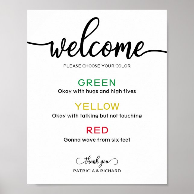 Poster Sinal de casamento da banda larga de distância soc (Frente)