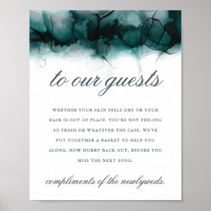 Poster Sinal de casamento da lavanderia