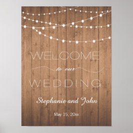 Poster Sinal de casamento de boas-vindas