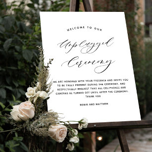 Poster Sinal de Casamento de Cerimônia de Cerimônia Despl