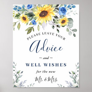 Poster Sinal de Casamento de Encantados Eucalyptus Advice