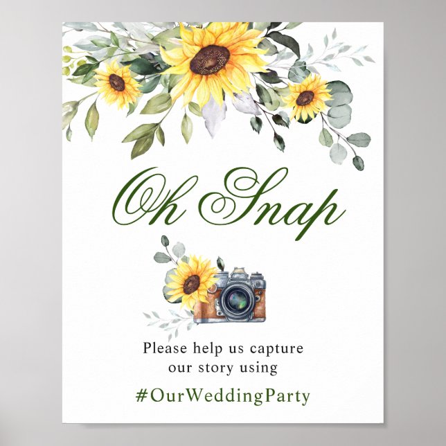 Poster Sinal de Casamento de Encantados Eucalyptus Oh Sna (Frente)