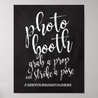 Sinal de Casamento de Foto Booth Chalkboard 8x10