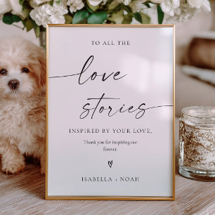 Poster Sinal de Casamento de Gerações Modernas de Amor