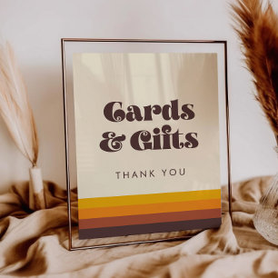 Poster Sinal de Casamento de Placas e Ofertas Vintage da