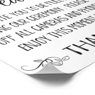 Poster Sinal de casamento desconectado, Impressoras de ca