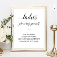 Sinal de Casamento Elegante para Senhoras de Banhr