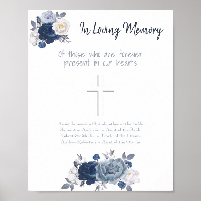 Poster Sinal de Casamento em Memória Amorosa (Frente)