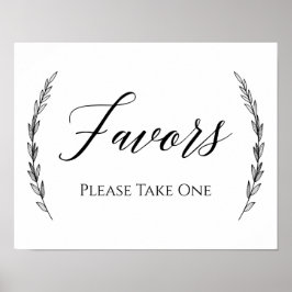 Poster Sinal de Casamento - Favoritos Laurel Wedding Sign