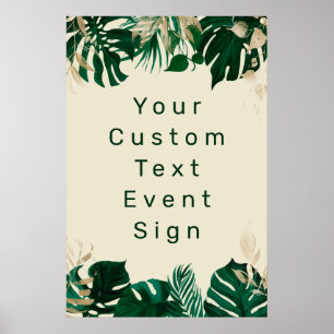 Poster Sinal de Casamento Grande do Texto Personalizado T