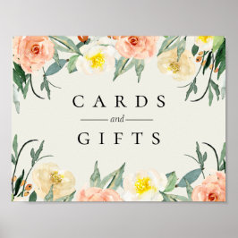 Poster Sinal de Casamento Jardin De Fleurs