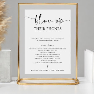 Poster Sinal de Casamento Minimalista Moderno para Estour