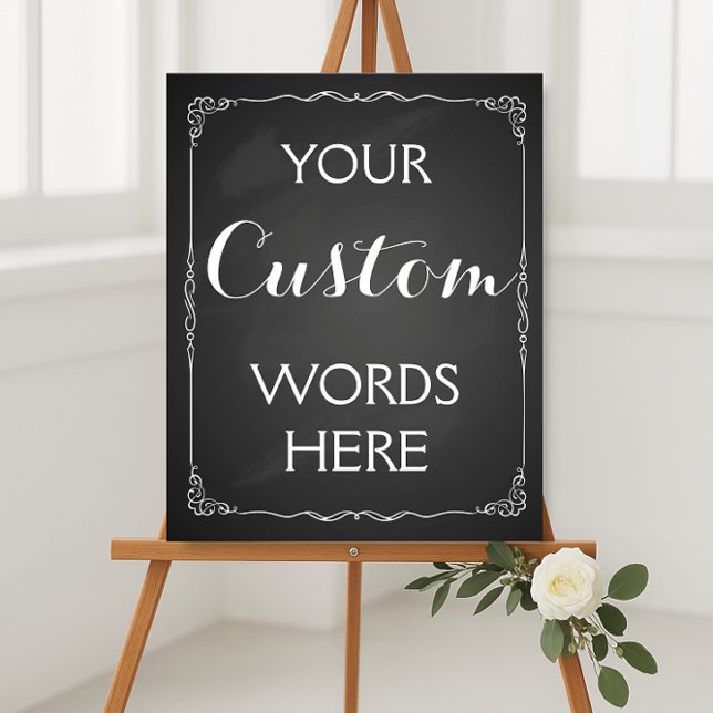 Póster Sinal de Casamento ou Partido faça seu próprio per (Criador carregado)