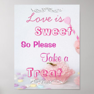 Poster Sinal de Casamento para o Buffet Docente, Cupcakes
